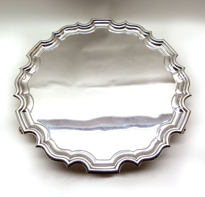 Edward VIII silver round salver | MasterArt
